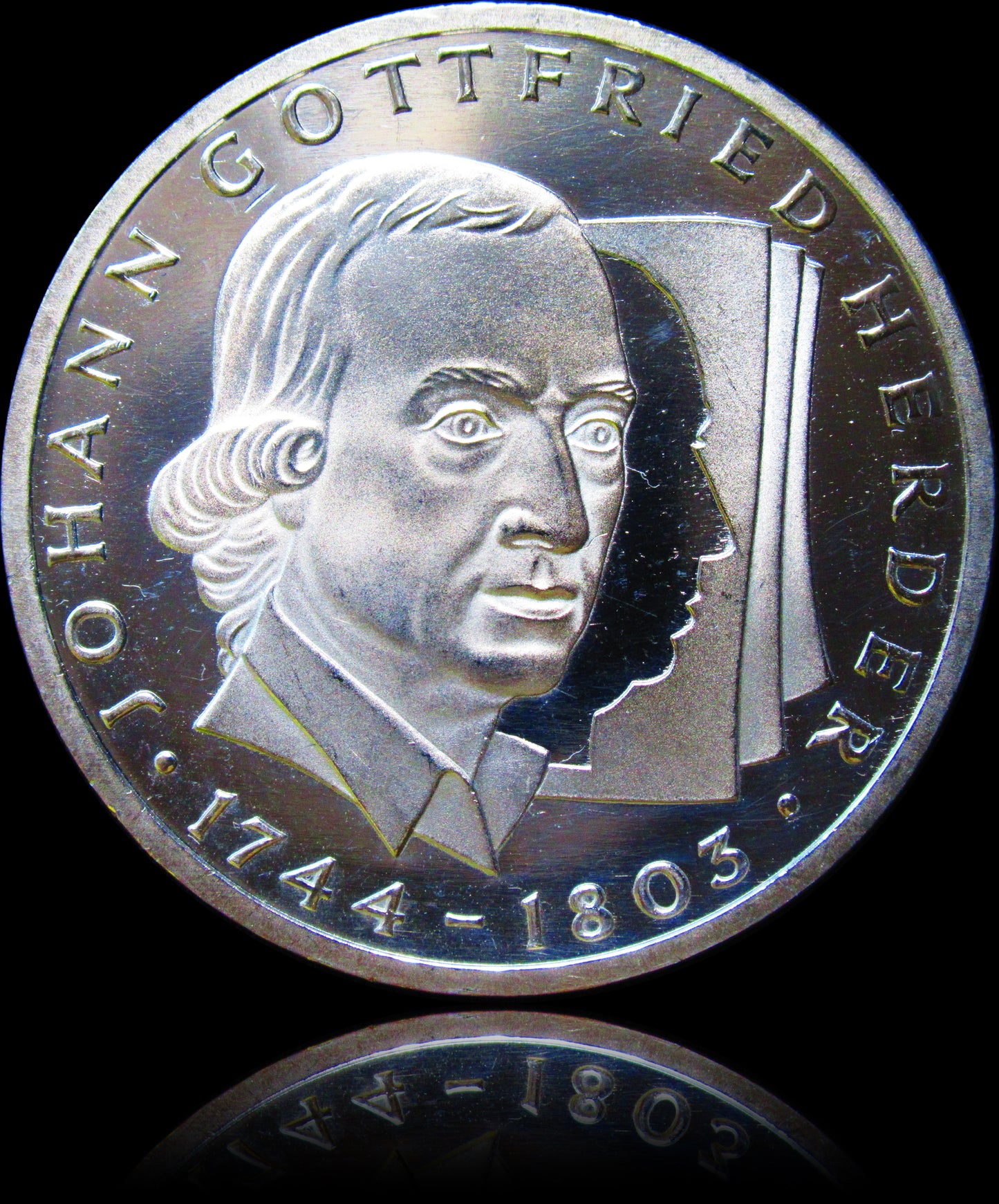 JOHANN GOTTFRIED HERDER, series 10 DM silver coin, 1994