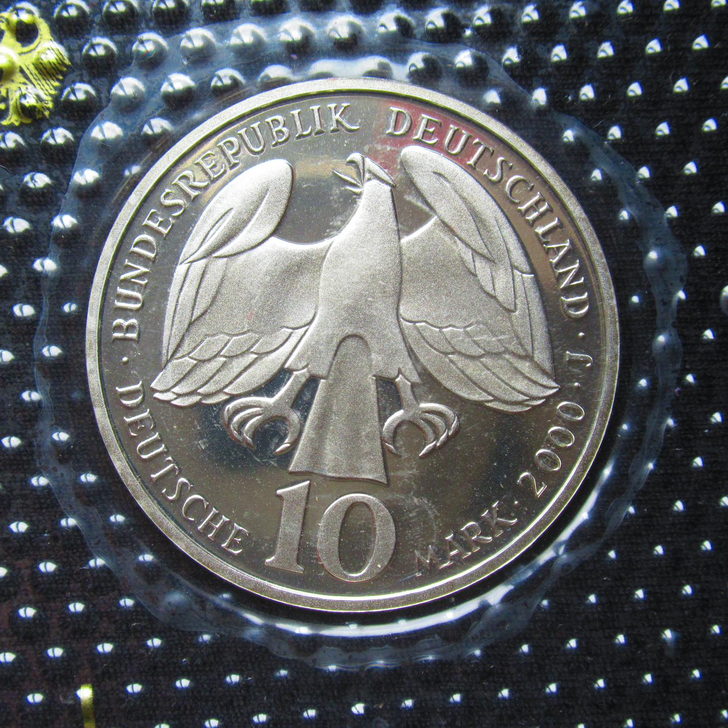 250TH ANNIVERSARY OF JOHANN SEBASTIAN BACH'S DEATH, series 10 DM silver coin mirror finish, 2000