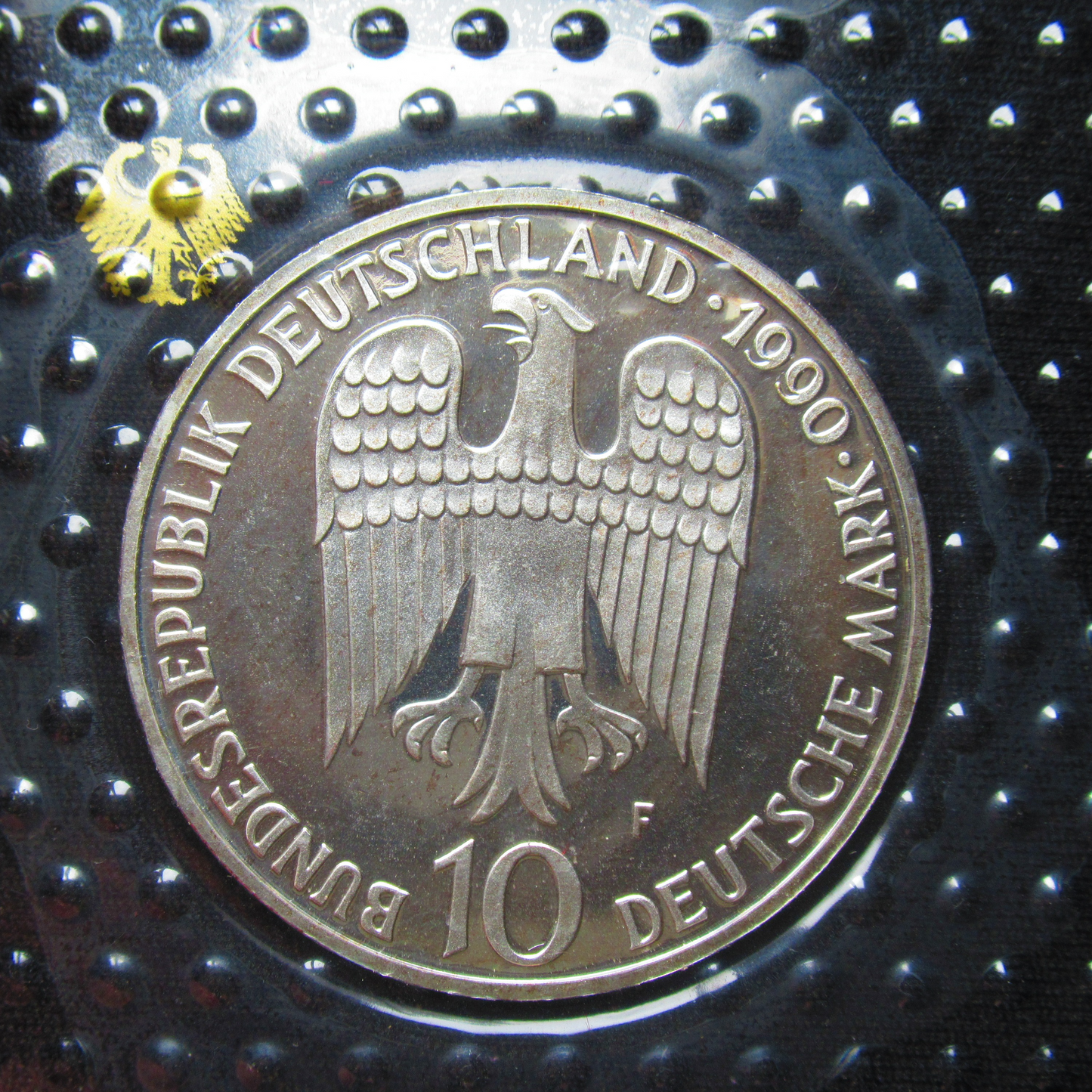 800TH ANNIVERSARY OF THE DEATH OF EMPEROR BARBAROSSA, series 10 DM silver coin mirror finish, 1990
