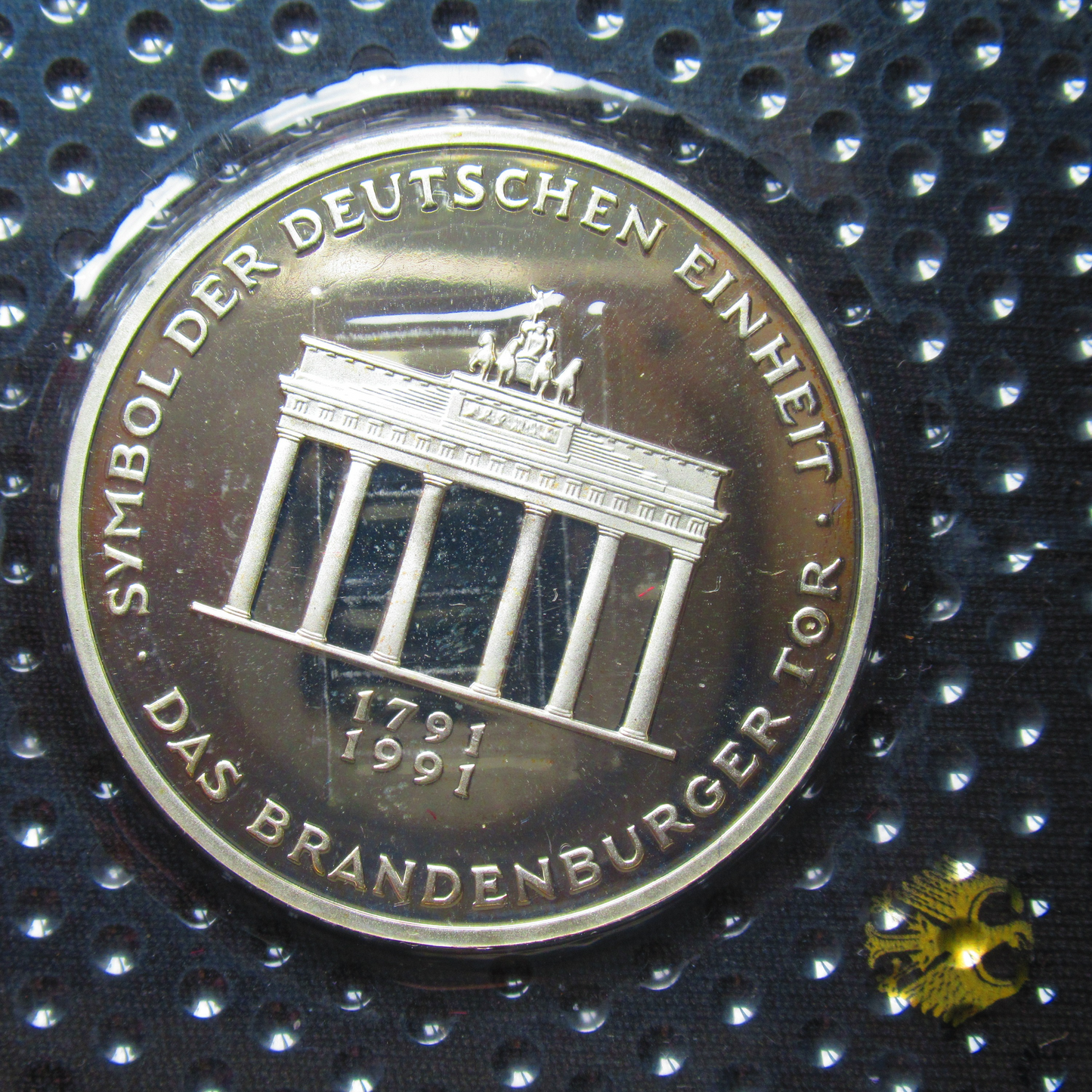 200 JAHRE BRANDENBURGER TOR, Serie 10 DM Silbermünze Spiegelglanz, 1991