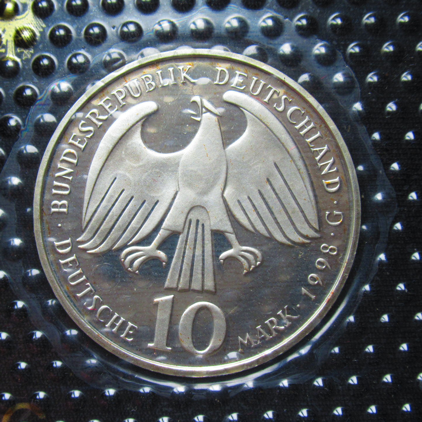 EMPEROR KARL THE GREAT, series 10 DM silver coin mirror finish, 1998