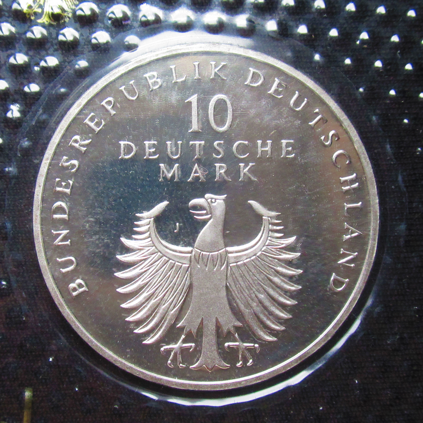 YEARS OF GERMAN MARK, series 10 DM silver coin mirror finish, 1998