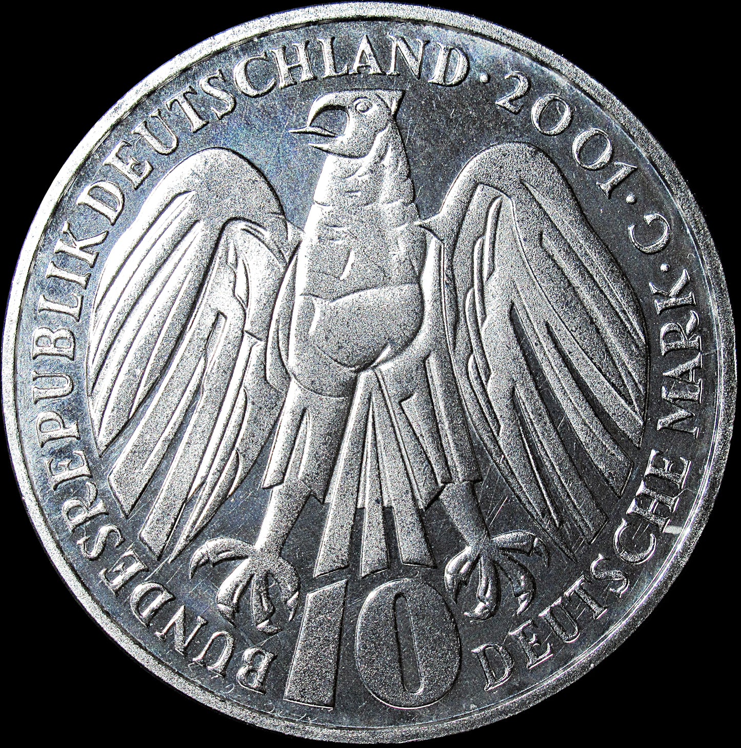 50 JAHRE BUNDESVERFASSUNGSGERICHT, Serie 10 DM Silbermünze, 2001