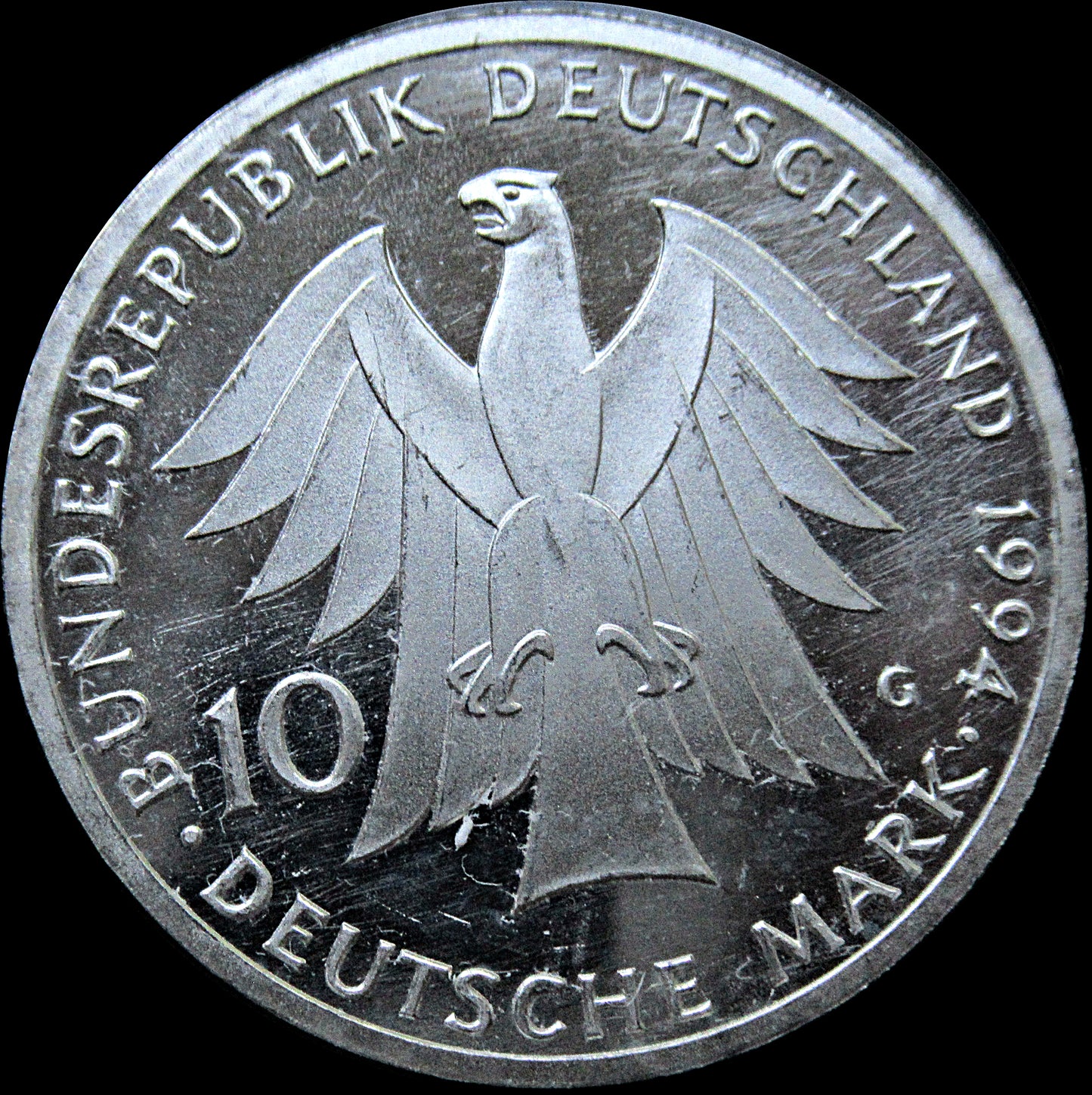 JOHANN GOTTFRIED HERDER, series 10 DM silver coin, 1994