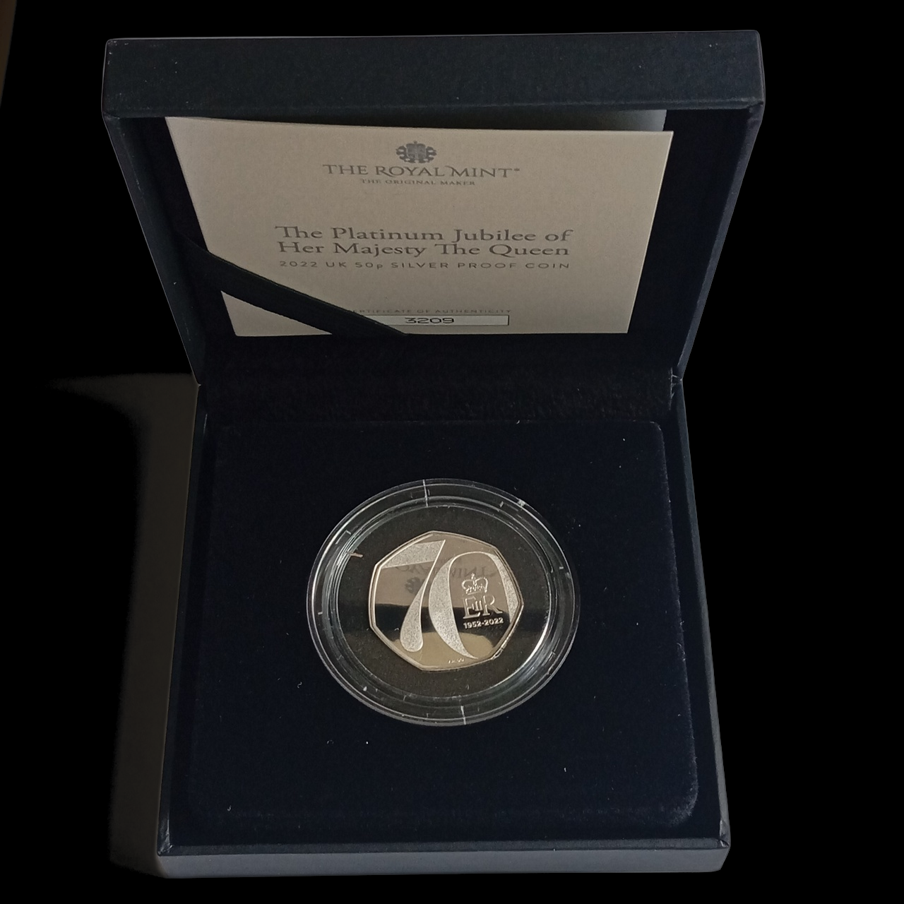 PLATINUM JUBILEE, Silver Proof, 50 Pence, 2022