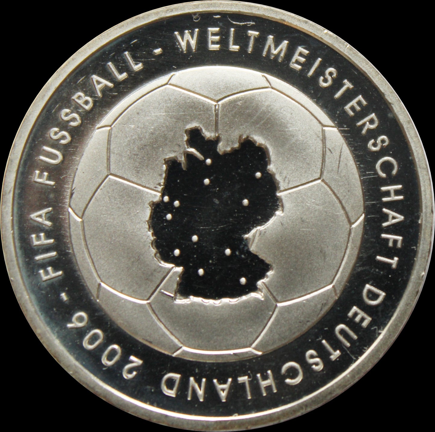 FIFA FUSSBALL WM 2006 - 1. AUSGABE, Serie 10 € Silber Gedenkmünzen Deutschland, Stempelglanz, 2003