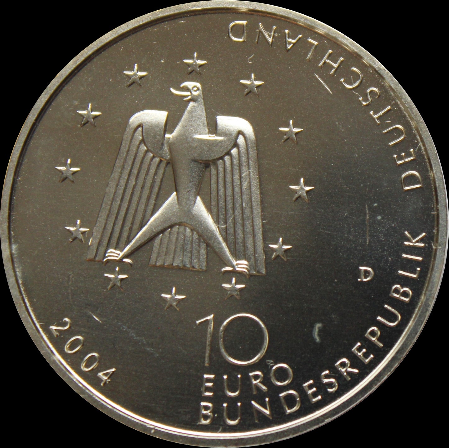 COLUMBUS - INTERNATIONALE RAUMSTATION, Serie 10 € Silber Gedenkmünzen Deutschland, Stempelglanz, 2004