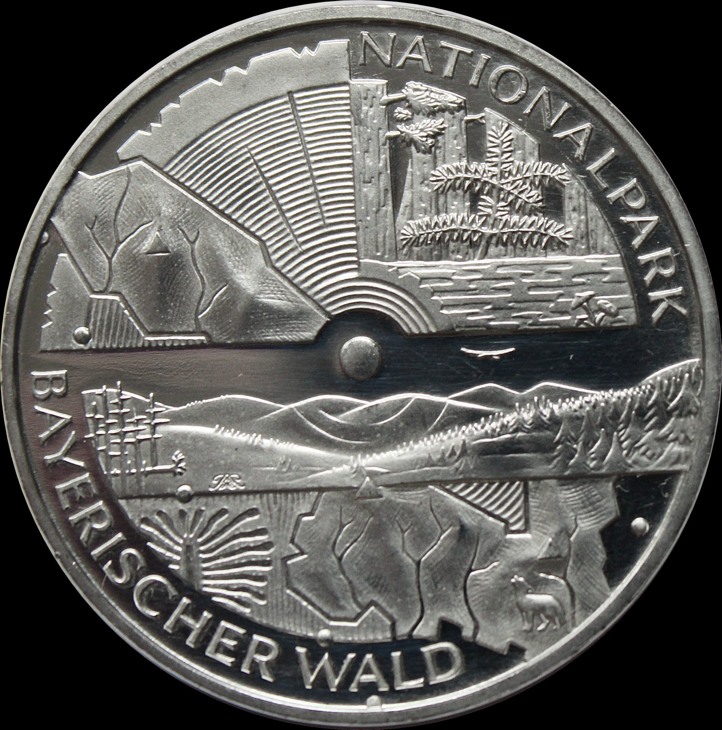 NATIONALPARK BAYERISCHER WALD, Serie 10 € Silber Gedenkmünzen Deutschland, Stempelglanz, 2005