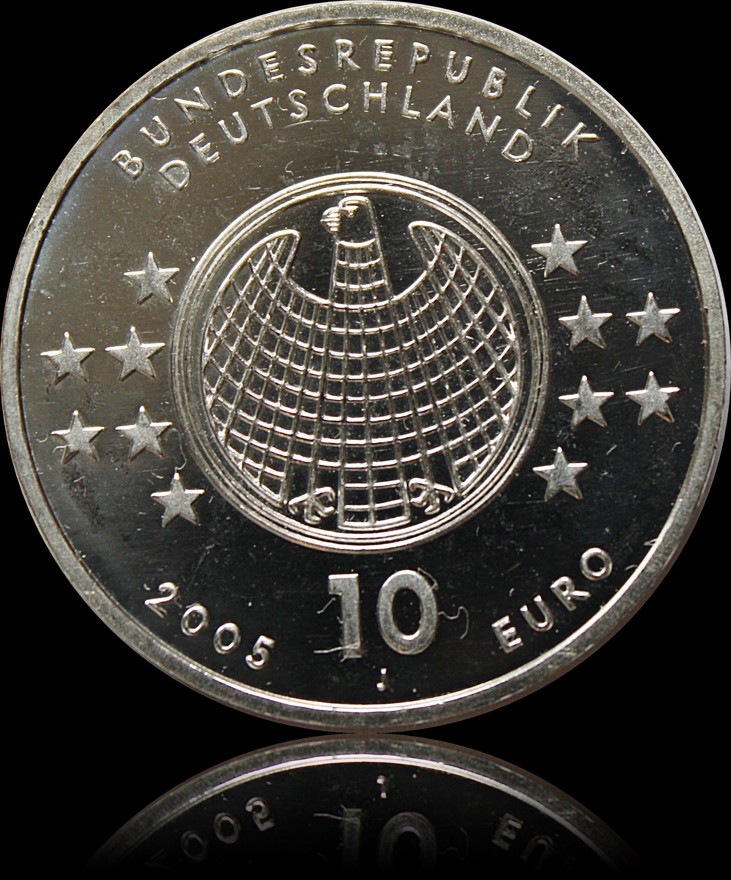 ALBERT EINSTEIN, Serie 10 € Silber Gedenkmünzen Deutschland, Stempelglanz, 2005