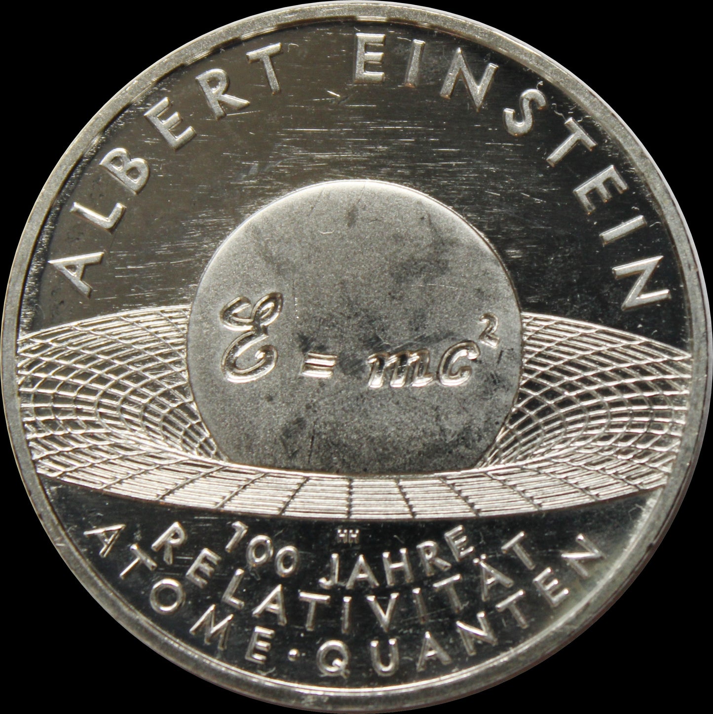 ALBERT EINSTEIN, Serie 10 € Silber Gedenkmünzen Deutschland, Stempelglanz, 2005