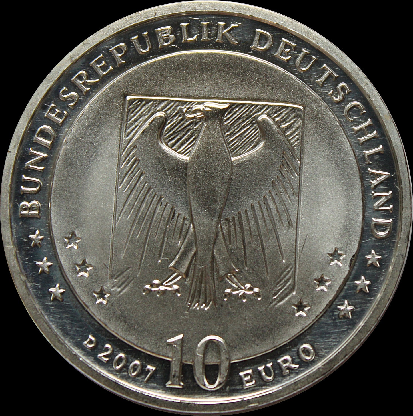 175. GEBURTSTAG WILHELM BUSCH, Serie 10 € Silber Gedenkmünzen Deutschland, Stempelglanz, 2007