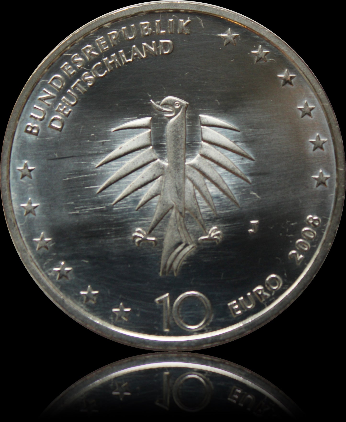 50 JAHRE GORCH FOCK, Serie 10 € Silber Gedenkmünzen Deutschland, Stempelglanz, 2008