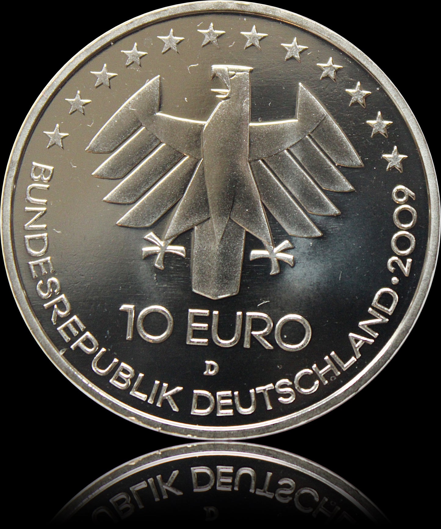 100 JAHRE INTERNATIONALE LUFTFAHRTAUSSTELLUNG, Serie 10 € Silber Gedenkmünzen Deutschland, Stempelglanz, 2009