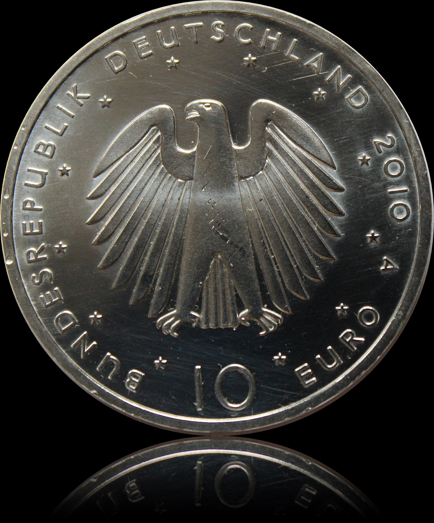 20 JHARE DEUTSCHE EINHEIT, Serie 10 € Silber Gedenkmünzen Deutschland, Stempelglanz, 2010