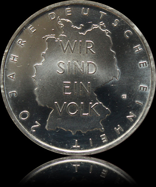 20 JHARE DEUTSCHE EINHEIT, Serie 10 € Silber Gedenkmünzen Deutschland, Stempelglanz, 2010