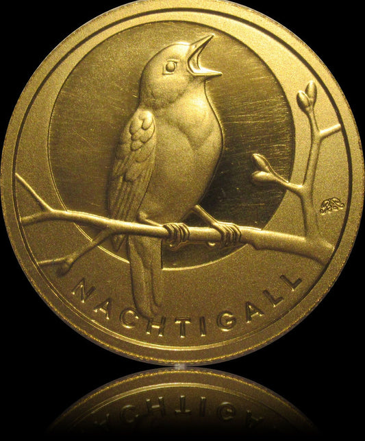 NIGHTINGALL Domestic Birds 2016 (D) 20 Euro 1/8 oz Gold -F, D, J, G-