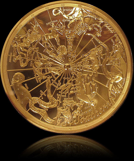 SOUTHERN SKY, Celestial Dome Series, 1 oz Gold $100 Proof Domed, 2017