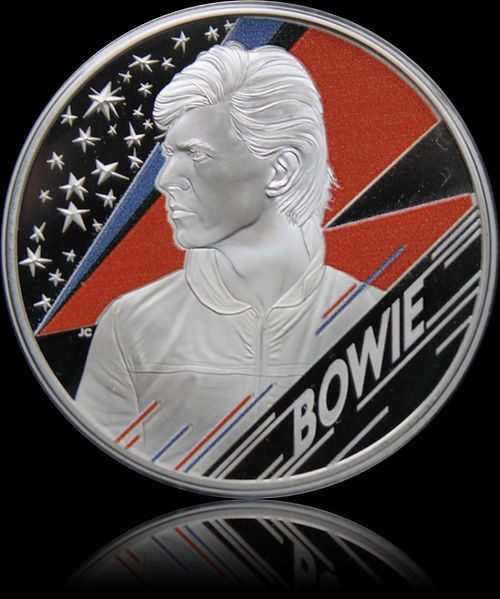 DAVID BOWIE, Serie Music Legends, 1 oz Silver Proof Colored, 2£, 2020