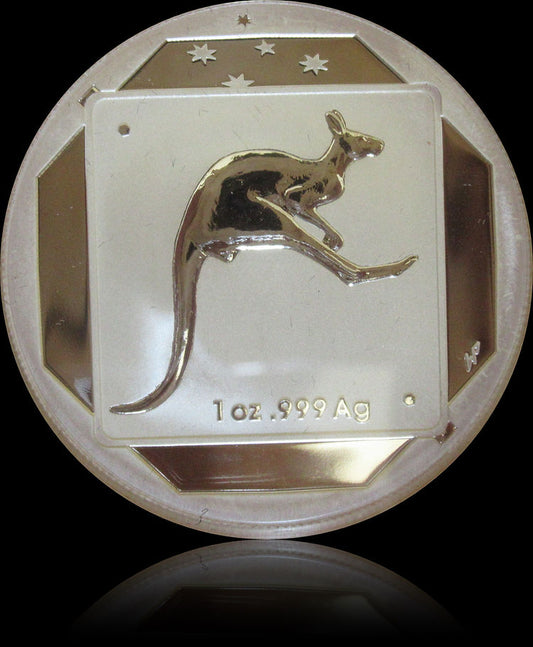 KANGAROO, Series Road Sign Australia 1 oz Silver $1 Frosted Uncirculated, 2013