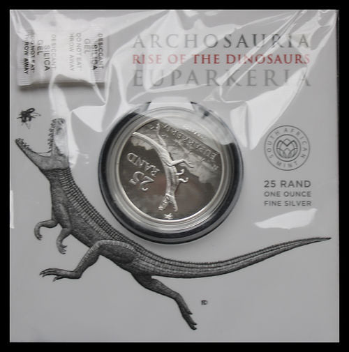 EUPAKERIER ARCHESAURUS, Natura South African Mint series, 1 oz silver 25 Rand, 2019