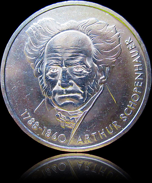 200. GEBURTSTAG VON ARTHUR SCHOPENHAUER, Serie 10 DM Silbermünze, 1988