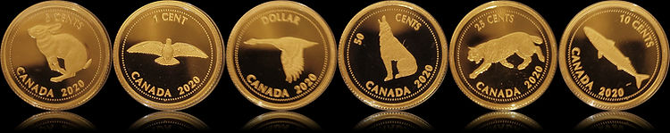 TRIBUTE TO ALEX COLVILLE - 1/10 Gold 6 coin set, 2020