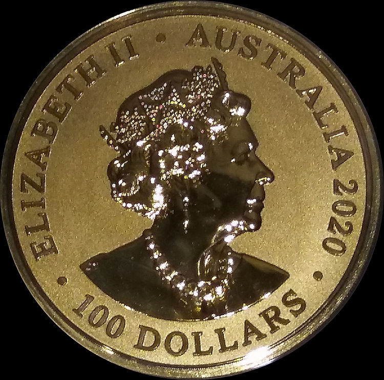 SUMATRA TIGER, Australian Zoo series, 1 oz gold BU, 2020