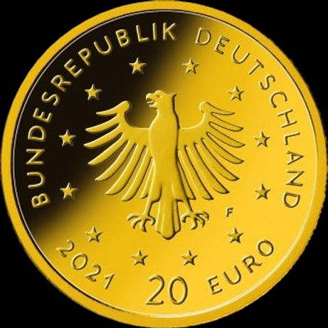 SCHWARZSPECHT Heimische Vögel  2021 (D) 20 Euro 1/8 oz Gold -A-