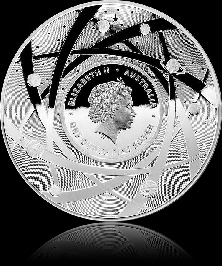 THE SUN, Serie Earth and Beyond, 1 oz Silver Proof Coloured Domed 5$, 2019