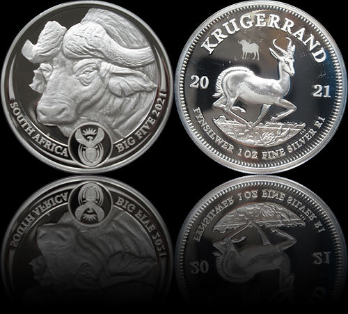 BUFFALO, Big Five Series II, Privy Set, Proof 2 x 1 oz Silver, 202