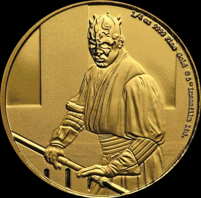 DARTH MAUL™ Star Wars™ 25 $ Proof 1/4 oz Gold