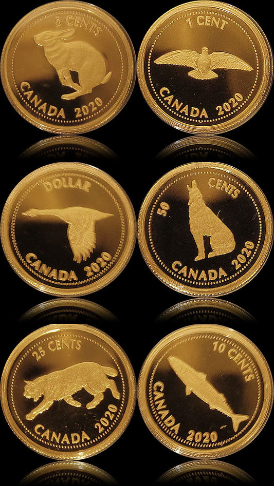 TRIBUTE TO ALEX COLVILLE - 1/10 Gold 6 coin set, 2020