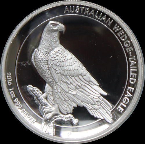 Wedge Tailed Eagle 2017, Serie Wedge Tailed Eagle, 1 oz Silver Proof, 1$, 2017