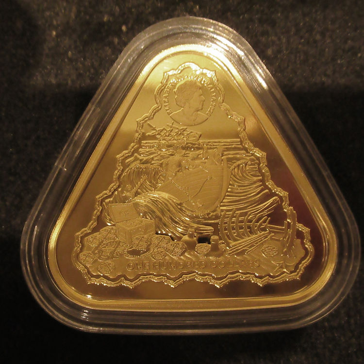 ZUYTDORP Australian Shipwreck 2020 1 oz Gold 100$ BU