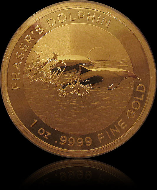 FRASER´S DOLPHIN, Serie Dolphin RAM, 1 oz Gold Proof, 2021