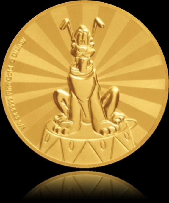 PLUTO Mickey and Friends $25 Proof 1/4 oz Gold