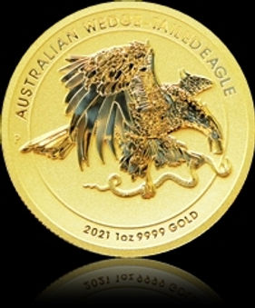 Wedge Tailed Eagle 2021, Serie 1 oz Gold Wedge Tailed Eagle Proof 100$, 2021