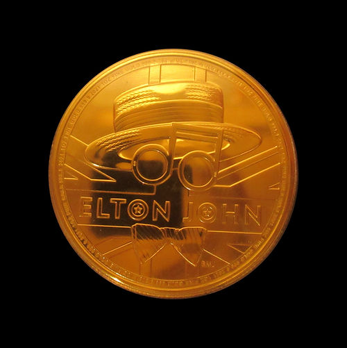 ELTON JOHN, Music Legends Series, 1 oz Gold BU £100, 2019