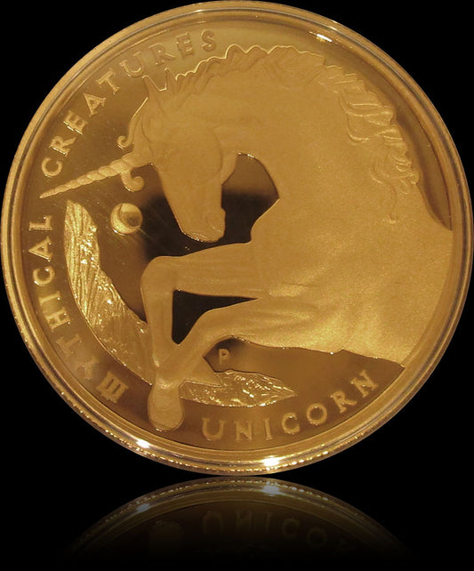 UNICORN, Serie Mythical Creatures, 1oz Gold Proof 100$, 2021