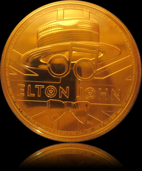 ELTON JOHN, Music Legends Series, 1 oz Gold BU £100, 2019