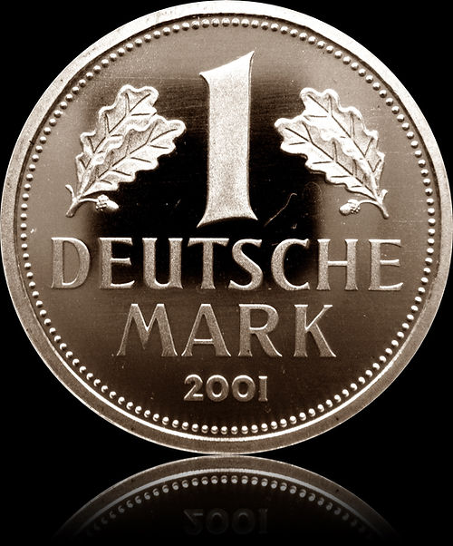 Goldmark, 1 DM gold coin -F, D, J, G-, 2001