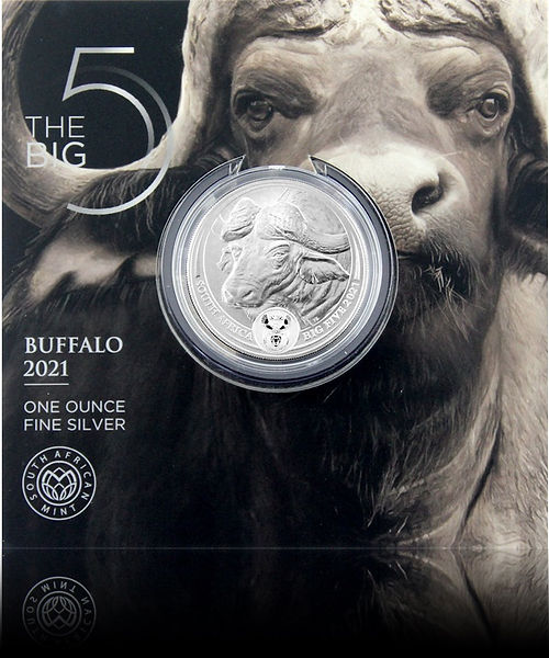 BÜFFEL, Serie Big Five Serie I, 1 oz Silber BU, 2020