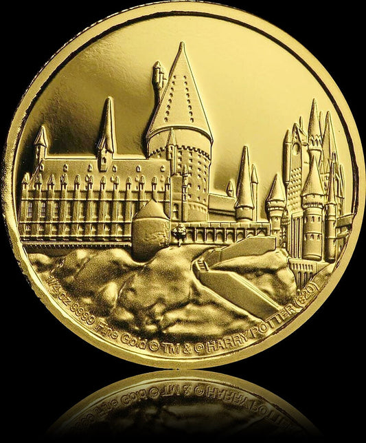 HOGWARTS™ Harry Potter™ 25 $ Proof 1/4 oz Gold