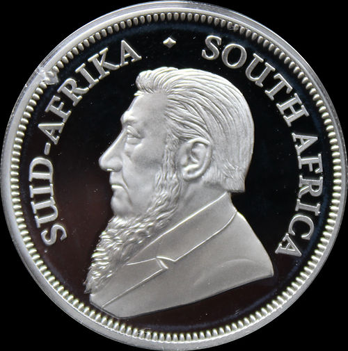 Krugerrand 1 oz silver, 2019 proof