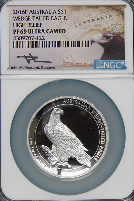 Wedge Tailed Eagle 2017, Serie Wedge Tailed Eagle, 1 oz Silver Proof, 1$, 2017