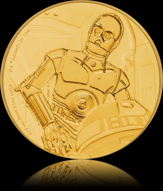 C3PO™ Star Wars™ 25 $ Proof 1/4 oz Gold