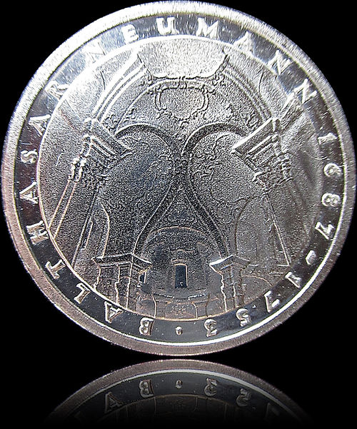 225. TODESTAG BALTHASAR NEUMANN, Serie 5 DM Silbermünze, 1978