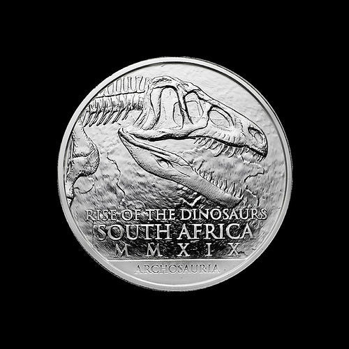 COELOPHYSIS ARCHESAURUS, Serie Natura South African Mint, 1 oz Silber 1 Rand, 2020