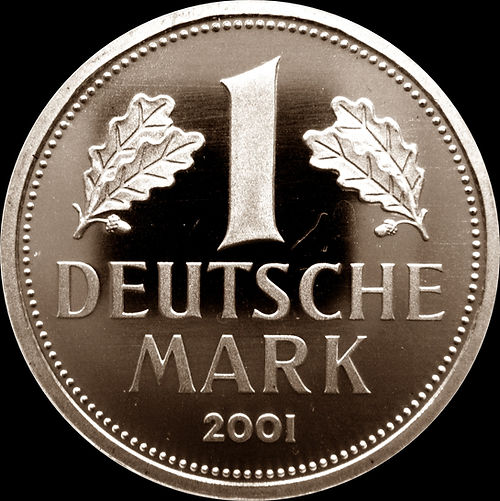 Goldmark, 1 DM gold coin -F, D, J, G-, 2001
