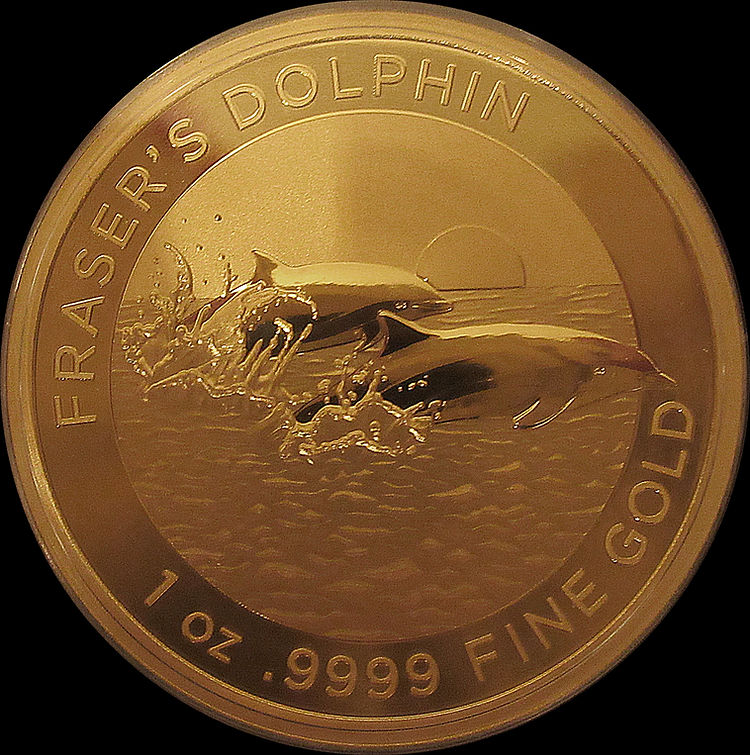 FRASER´S DOLPHIN, Serie Dolphin RAM, 1 oz Gold Proof, 2021